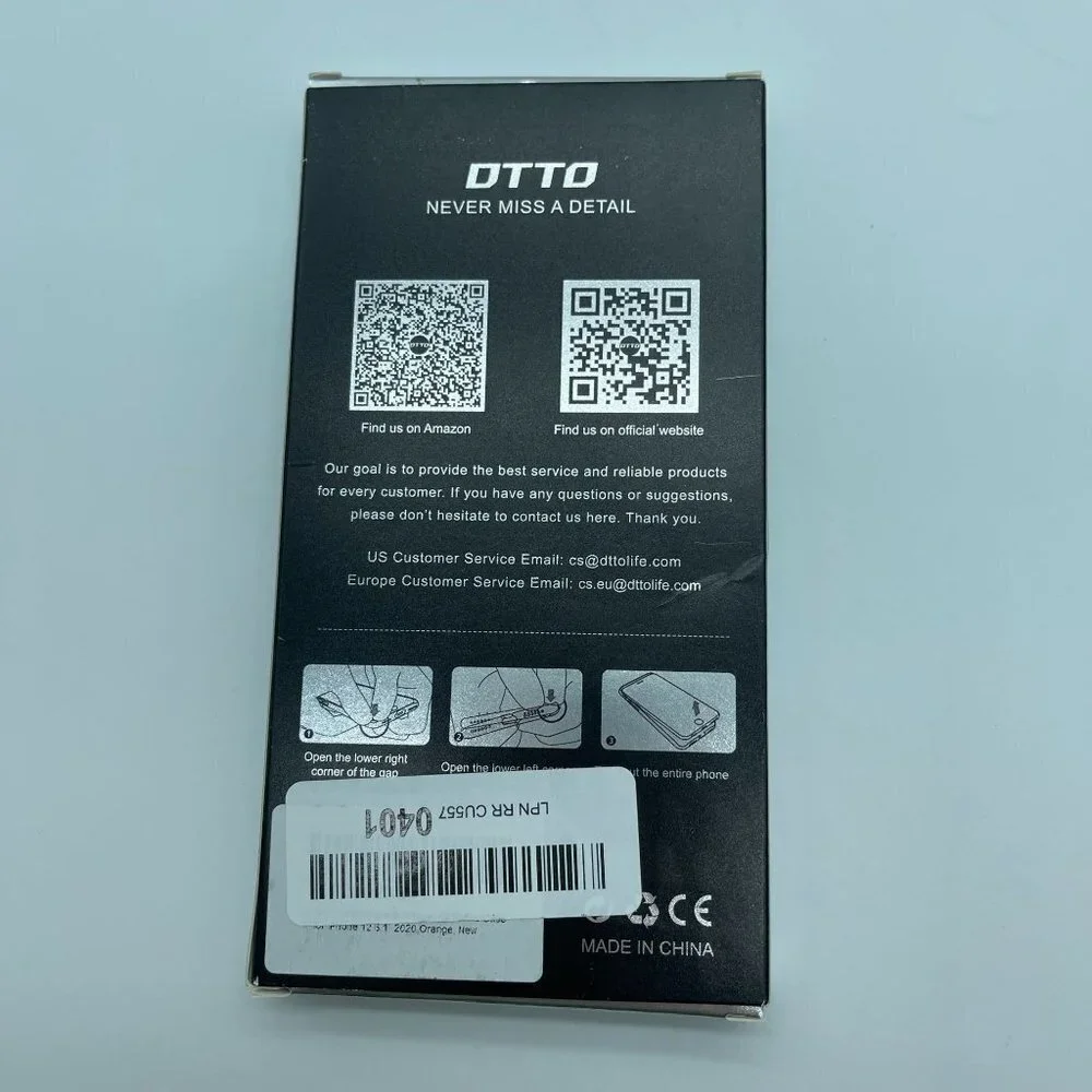 DTTO Phone Case Orange Silicone iPhone 12/12 Pro Shockproof